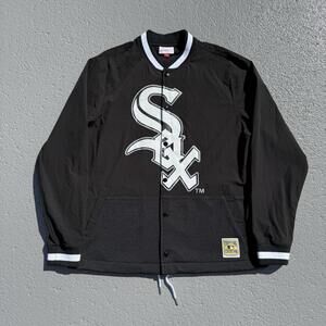 Men’s Mitchell & Ness MLB Chicago White Sox Mesh Full-Snap Jacket Large NWOT